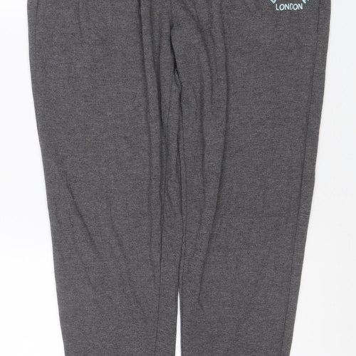 Lonsdale London Women’s Grey UK 16 Jogger Sweatpants Logo
