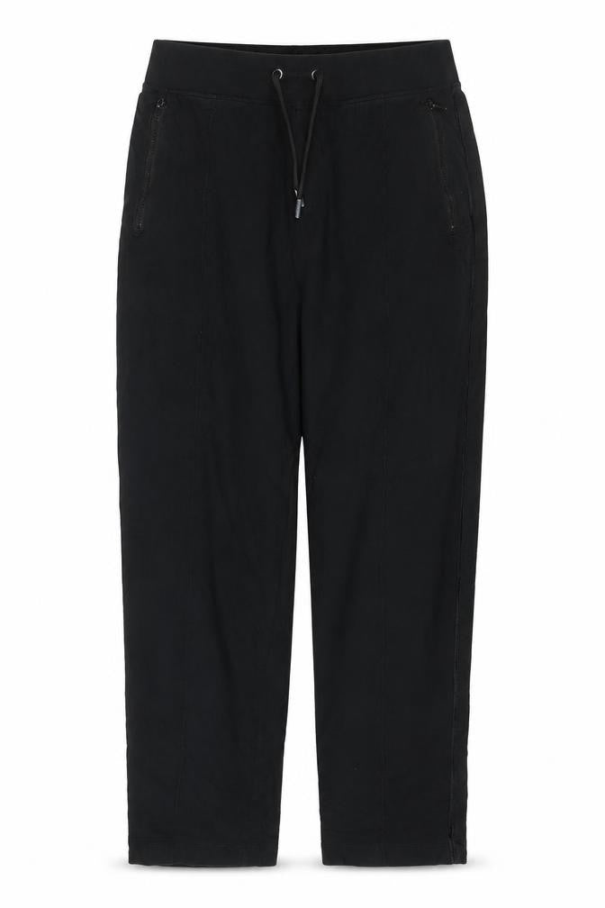 Marks & Spencer Women’s Black Size 10 Short Drawstring Zip Pocket Trousers