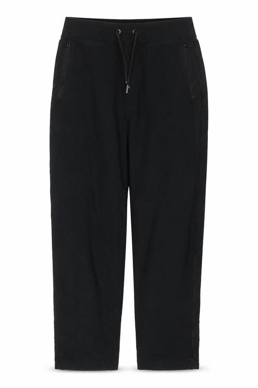 Marks & Spencer Women’s Black Size 10 Short Drawstring Zip Pocket Trousers