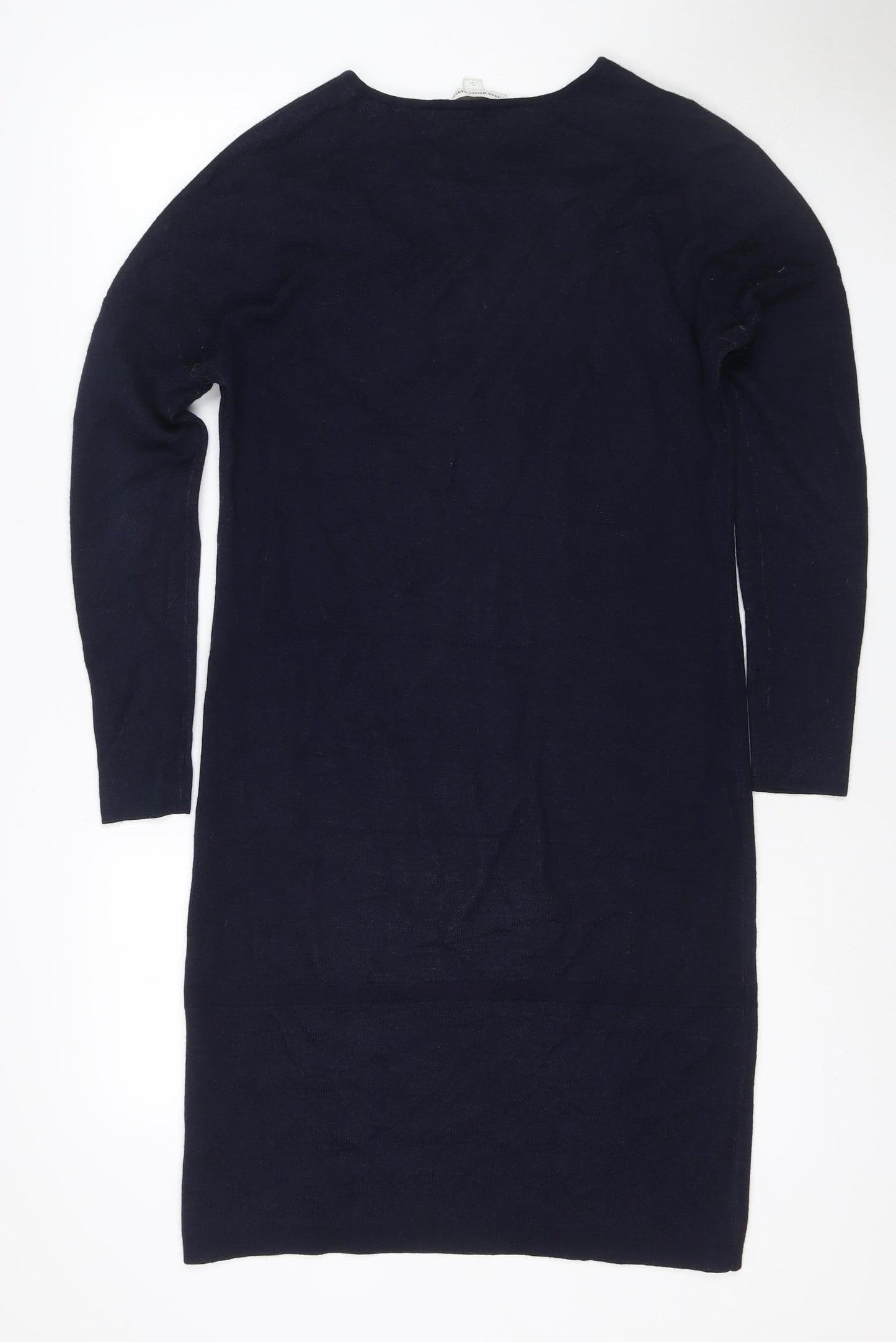 Fenn Wright Manson Women Blue Wool Knit Jumper Dress Size S