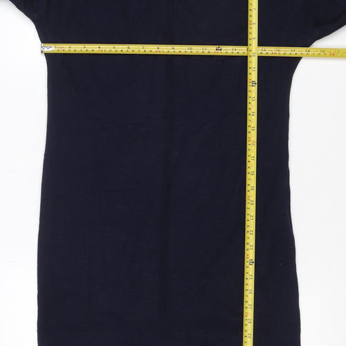 Fenn Wright Manson Women Blue Wool Knit Jumper Dress Size S