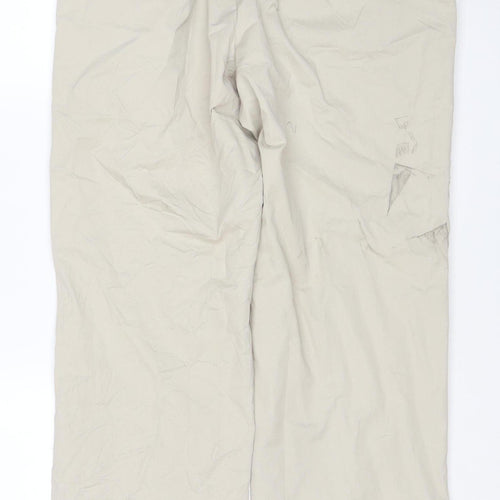 Marks and Spencer Men Beige 36W 31L Blue Harbour Cotton Chino Trousers