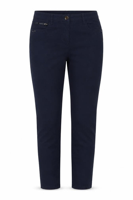 Moods Denim Women’s Blue Petite 14 Cropped Straight Trousers
