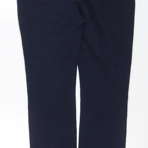 Moods Denim Women’s Blue Petite 14 Cropped Straight Trousers
