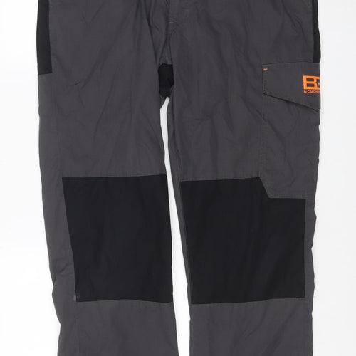 Craghoppers Bear Grylls Men’s Black Cargo Trousers 36R Regular