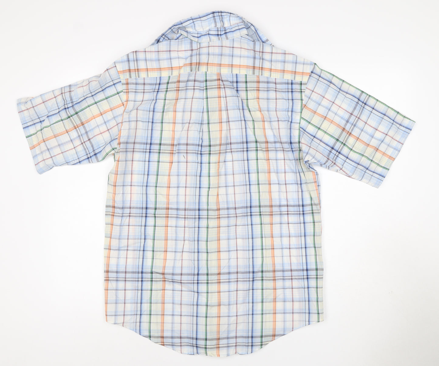 Roundtree & Yorke Men’s Multicoloured Check Cotton Blend Shirt Size S