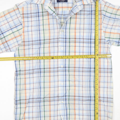 Roundtree & Yorke Men’s Multicoloured Check Cotton Blend Shirt Size S