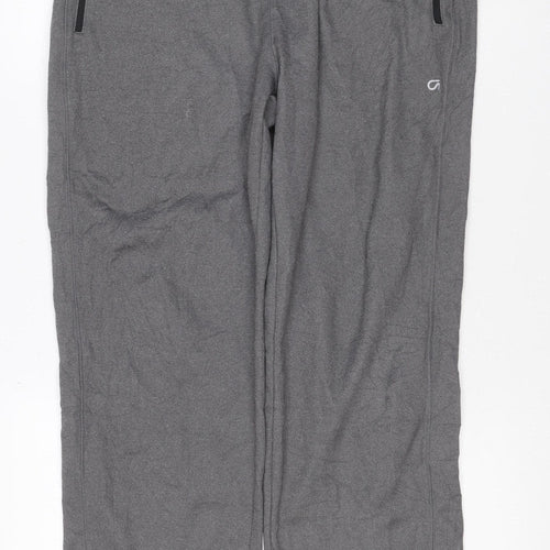 GapFit Men’s Grey M Jogger Track Pants Zip Pockets gDry