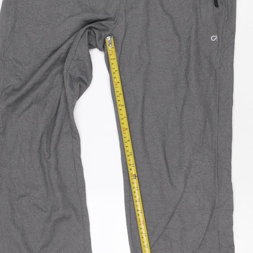 GapFit Men’s Grey M Jogger Track Pants Zip Pockets gDry