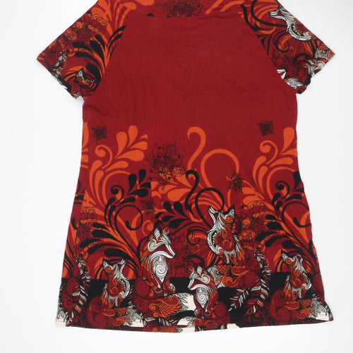 Joe Browns Women Multicoloured UK 18 Knee Length Shift Floral Dress