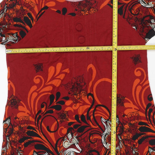 Joe Browns Women Multicoloured UK 18 Knee Length Shift Floral Dress