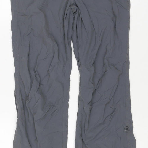 Rarespecies Women’s Grey Size 8 Cargo Trousers Lightweight Zip Pockets