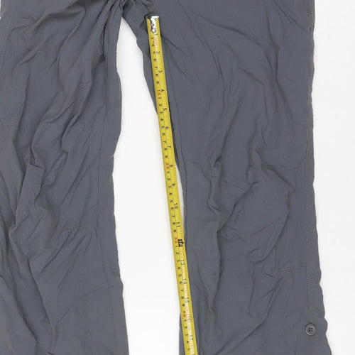 Rarespecies Women’s Grey Size 8 Cargo Trousers Lightweight Zip Pockets