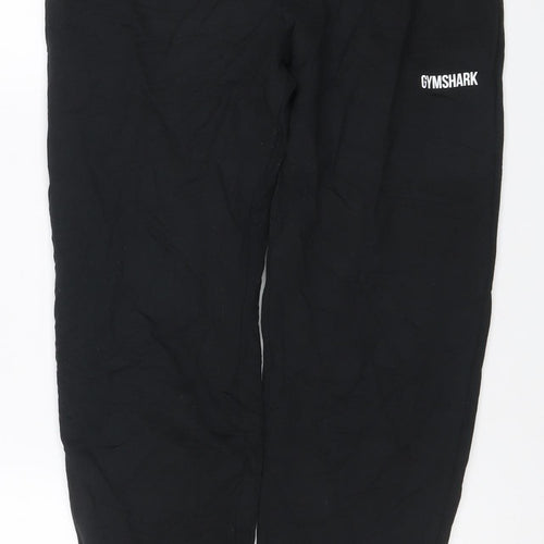 Gymshark Men’s Black S Jogger Track Pants Elastic Waist Zip Pocket
