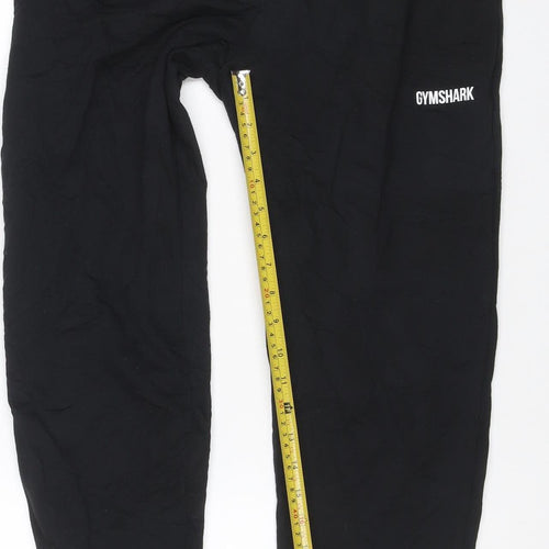 Gymshark Men’s Black S Jogger Track Pants Elastic Waist Zip Pocket