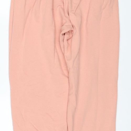 Nike Women Pink M Jogger Sweatpants Elastic Waist Logo
