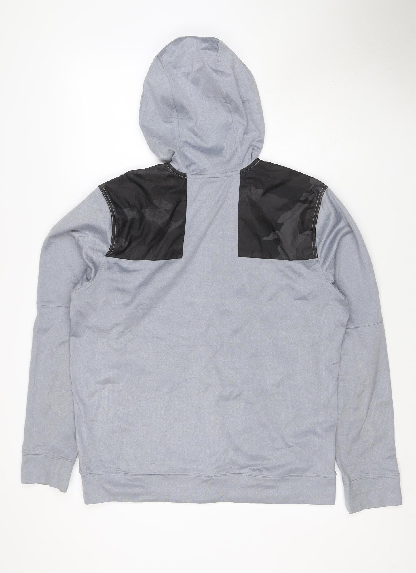 The North Face Men's Grey M 1/4 Zip Hooded Fleece Pullover