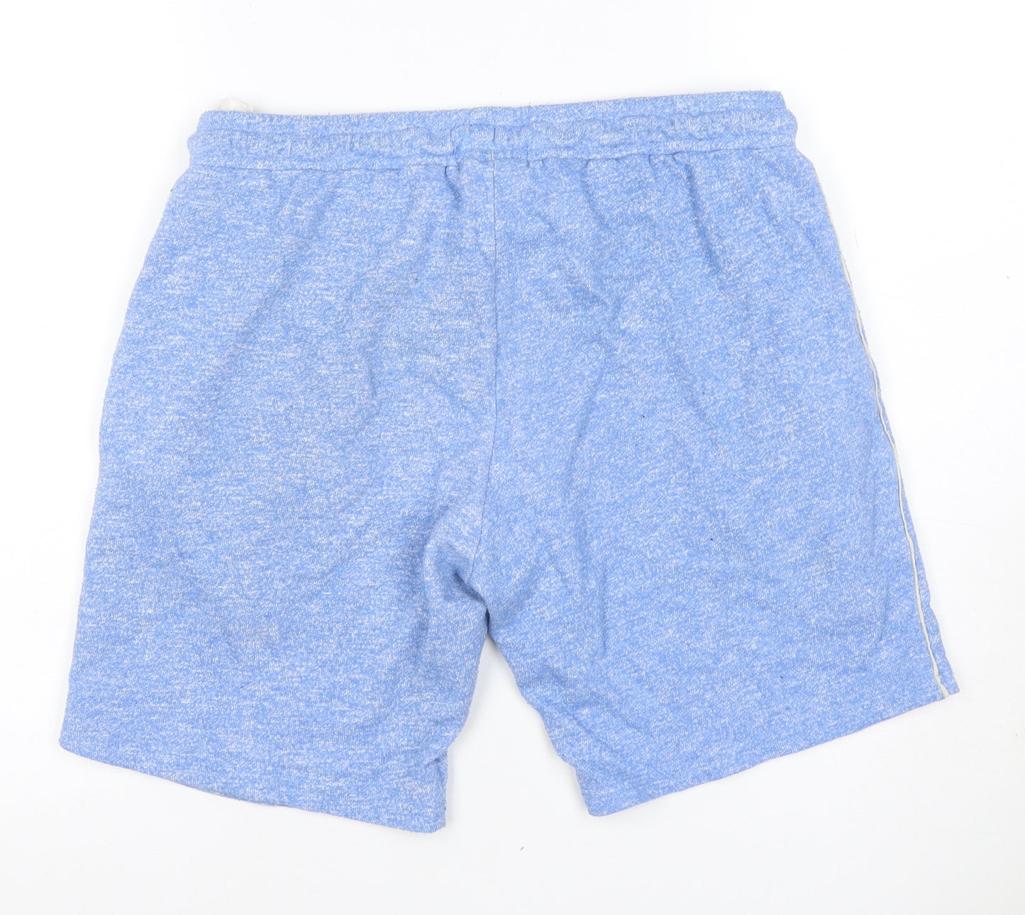 Topman Men’s Blue S Sweat Shorts Drawstring Cotton Pockets