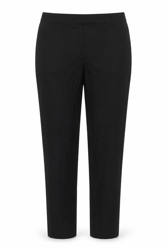 Front view of ASOS Women’s Black UK 8 Stretch Straight Leg Trousers