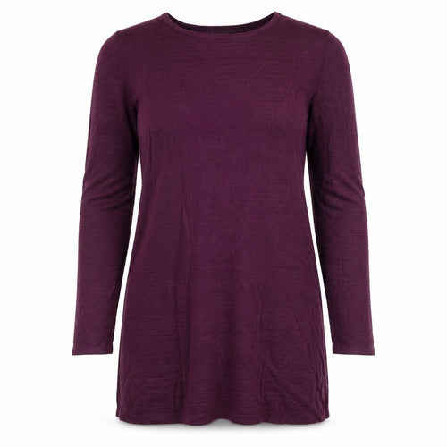 Bonmarché Women Purple M Knit Jumper Dress Pearl Shoulder Long Sleeve