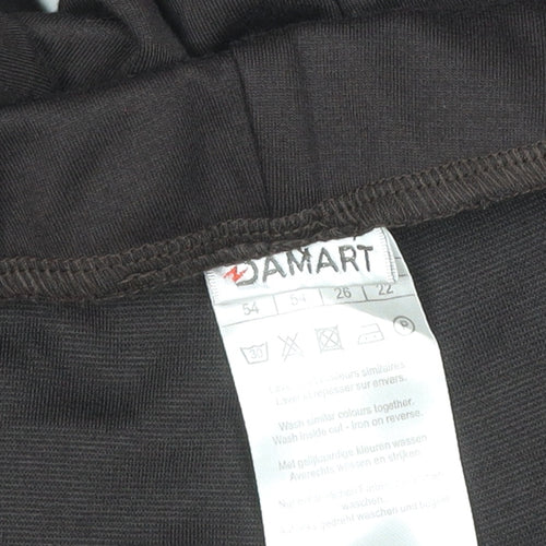 Damart Women’s Brown UK 26 Stretch Pull-On Wide-Leg Trousers