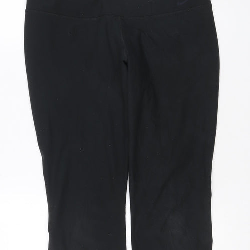 Nike Women Black L Dri-FIT Athletic Skinny Leggings Gym Running Yoga