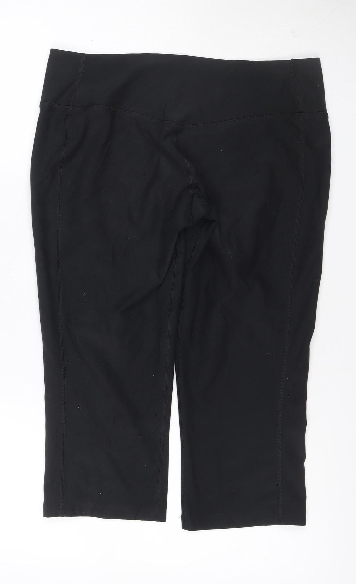 Nike Women Black L Dri-FIT Athletic Skinny Leggings Gym Running Yoga