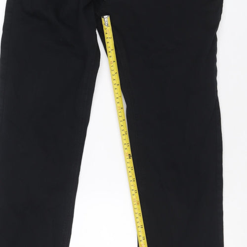 M&S Men’s Black 34 Cargo Trousers 33in Leg Stretch Zip Pockets