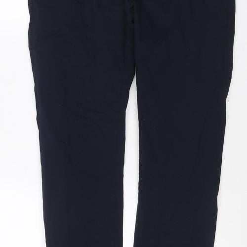 Marks and Spencer Men Black 34/33 Slim Stretch Chino Trousers