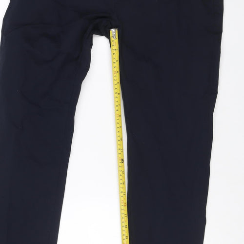 Marks and Spencer Men Black 34/33 Slim Stretch Chino Trousers