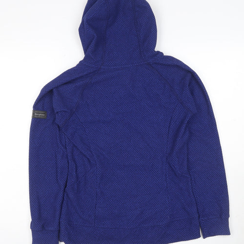 Berghaus Women Blue UK 8 Henley Hooded Fleece Pullover Hoodie