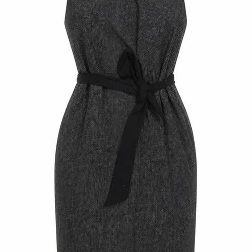 Wallis Women’s Black Silver Shimmer Fit & Flare Dress UK 16 Petite