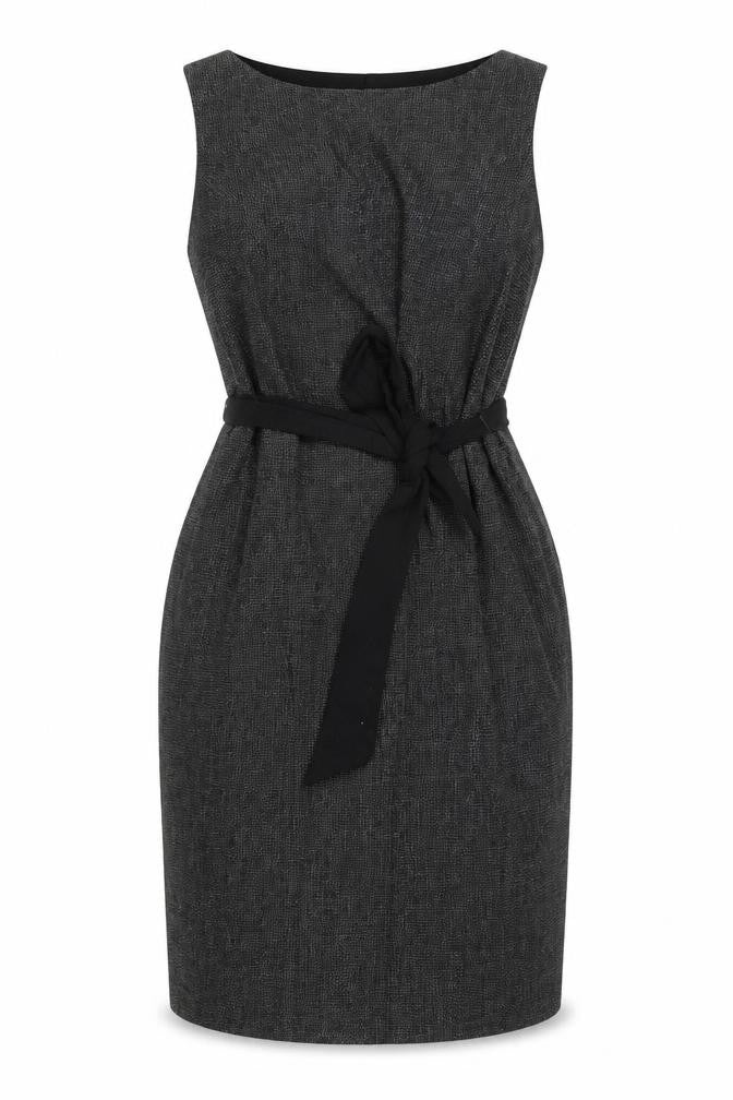 Wallis Women’s Black Silver Shimmer Fit & Flare Dress UK 16 Petite