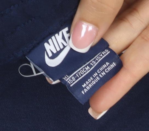 Nike Boys Blue XL 13-14 Years Jogger Track Pants Cotton Blend