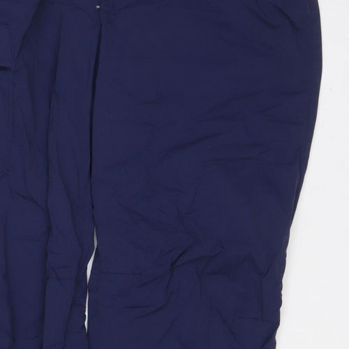 Berghaus Men's Blue L Snow Pants Elastic Waist Drawstring Ankle Outdoor