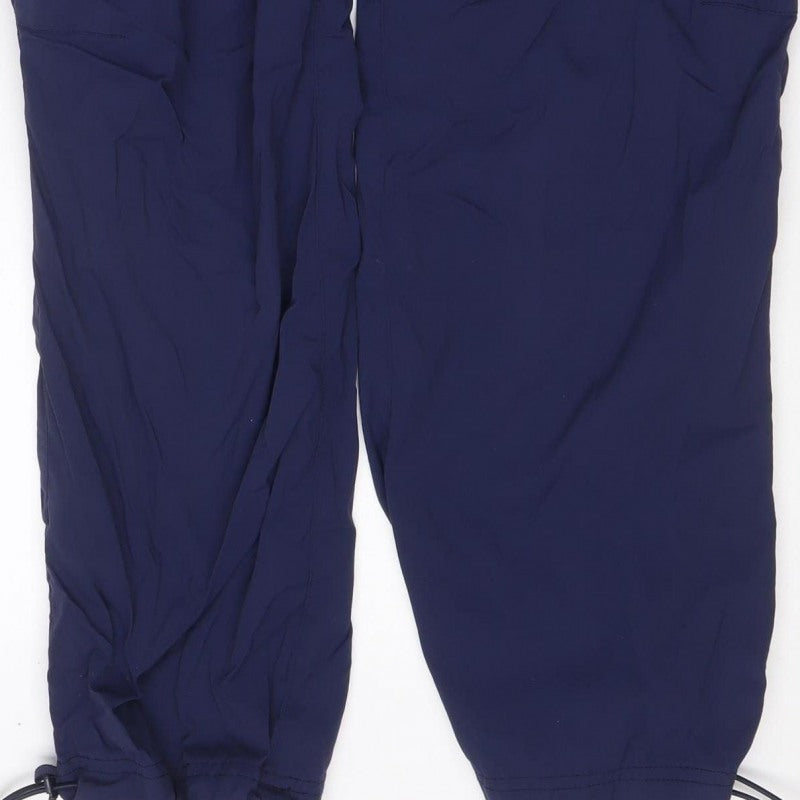 Berghaus Men's Blue L Snow Pants Elastic Waist Drawstring Ankle Outdoor