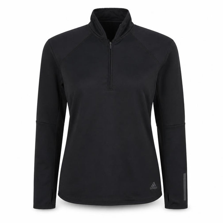 Adidas Unisex Black S Energy Run Climawarm 1/4 Zip Running Sweatshirt