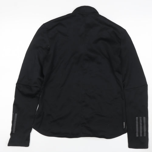 Adidas Unisex Black S Energy Run Climawarm 1/4 Zip Running Sweatshirt