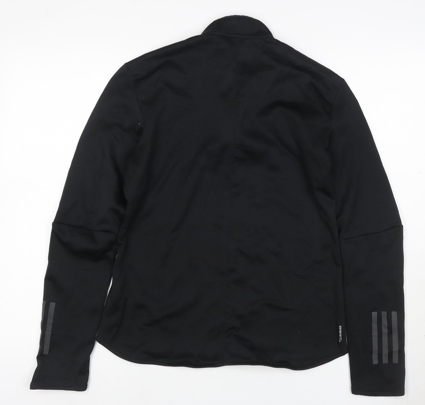 Adidas Unisex Black S Energy Run Climawarm 1/4 Zip Running Sweatshirt
