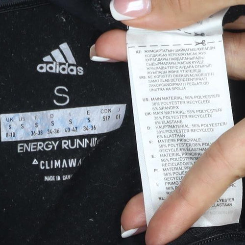 Adidas Unisex Black S Energy Run Climawarm 1/4 Zip Running Sweatshirt