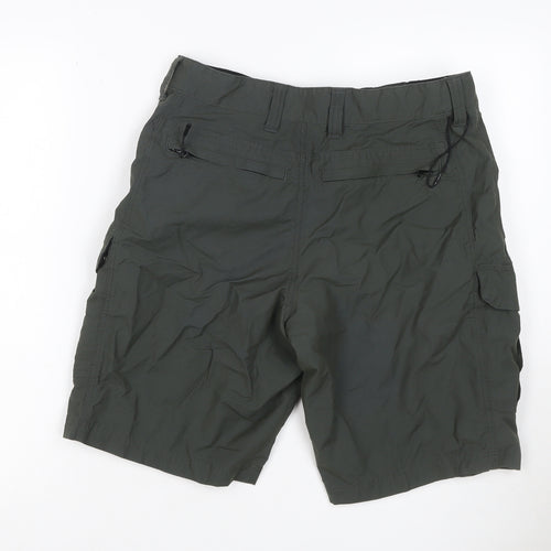 Marks & Spencer Men's Green 32in Cargo Shorts Cotton Blend Pockets