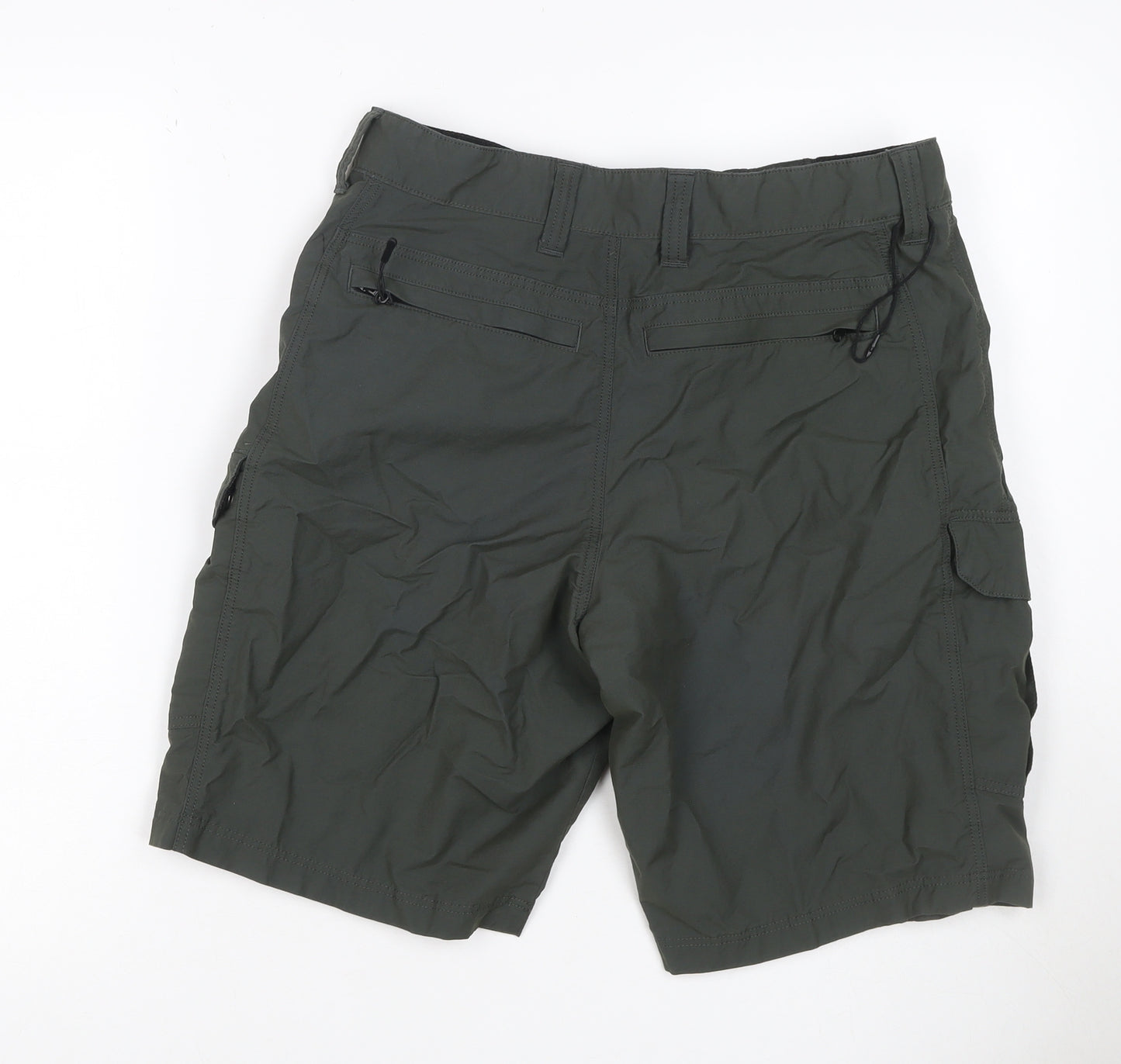 Marks & Spencer Men's Green 32in Cargo Shorts Cotton Blend Pockets