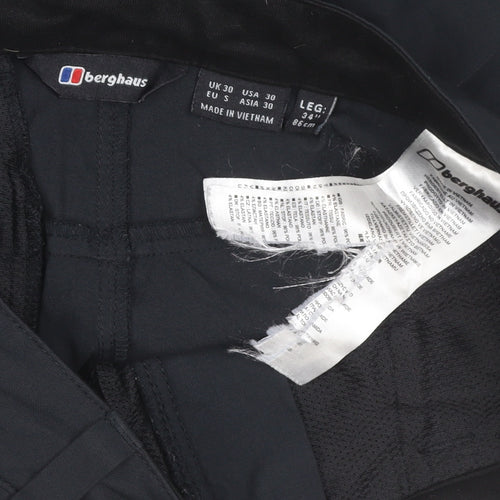 Berghaus Mens Black 30 W34 Regular Stretch Outdoor Trousers