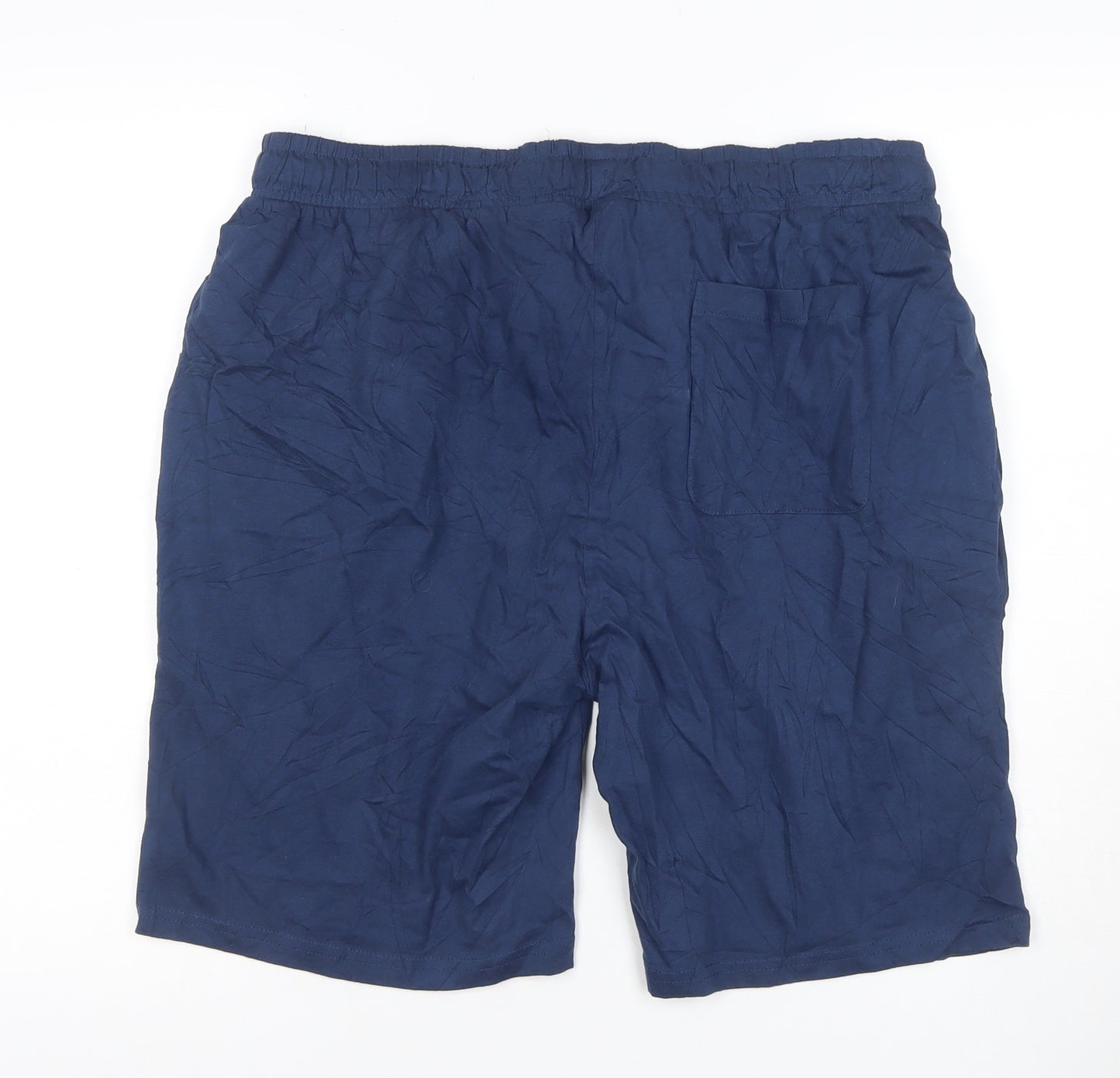 Cotton Traders Men’s Blue XL Drawstring Elastic Waist Casual Shorts