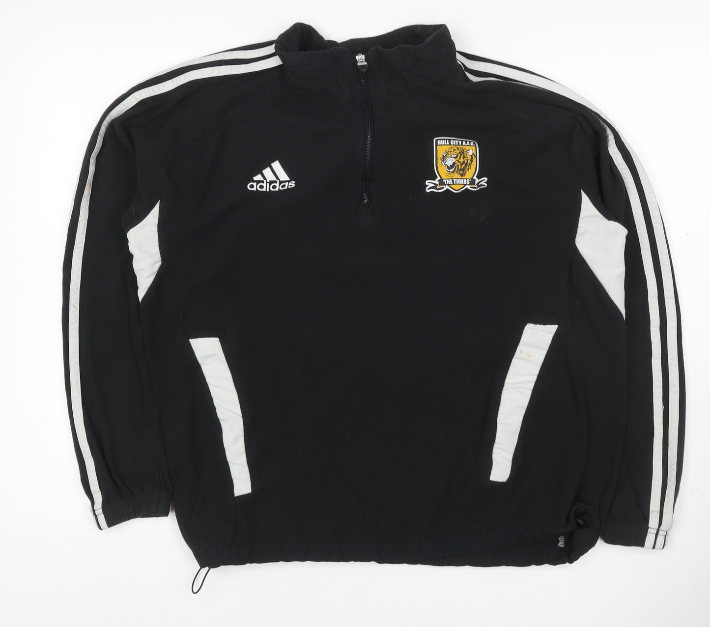 Adidas Men’s Black L Hull City AFC 1/4 Zip Football Sweatshirt