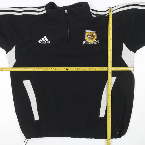 Adidas Men’s Black L Hull City AFC 1/4 Zip Football Sweatshirt