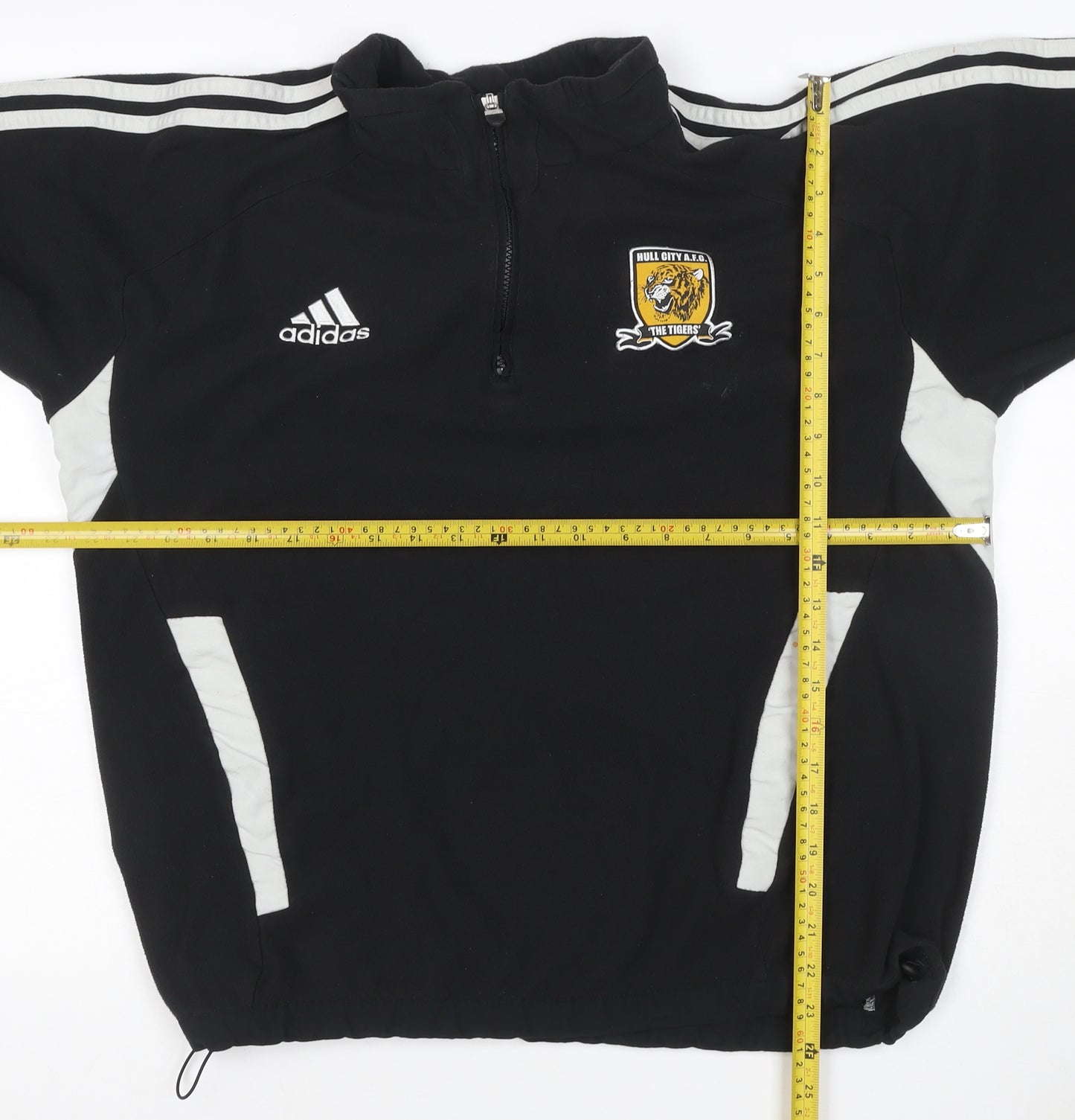 Adidas Men’s Black L Hull City AFC 1/4 Zip Football Sweatshirt