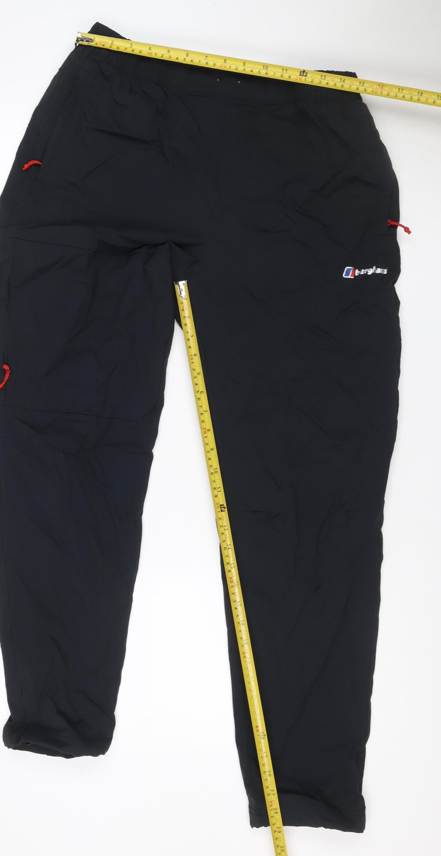 Berghaus Men’s Black XL Waterproof Rain Trousers Elastic Waist Logo
