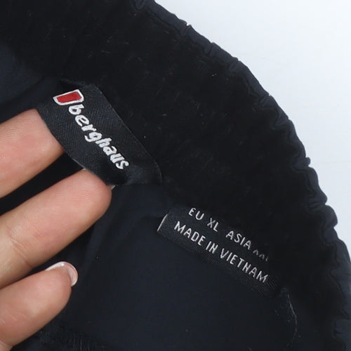 Berghaus Men’s Black XL Waterproof Rain Trousers Elastic Waist Logo