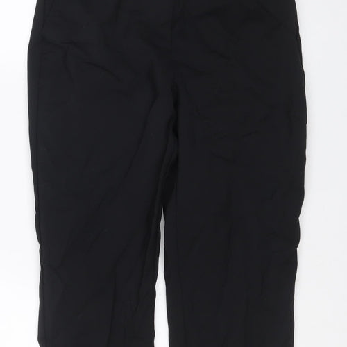 Marks & Spencer Women’s Black Size 14 Straight Leg Smart Trousers